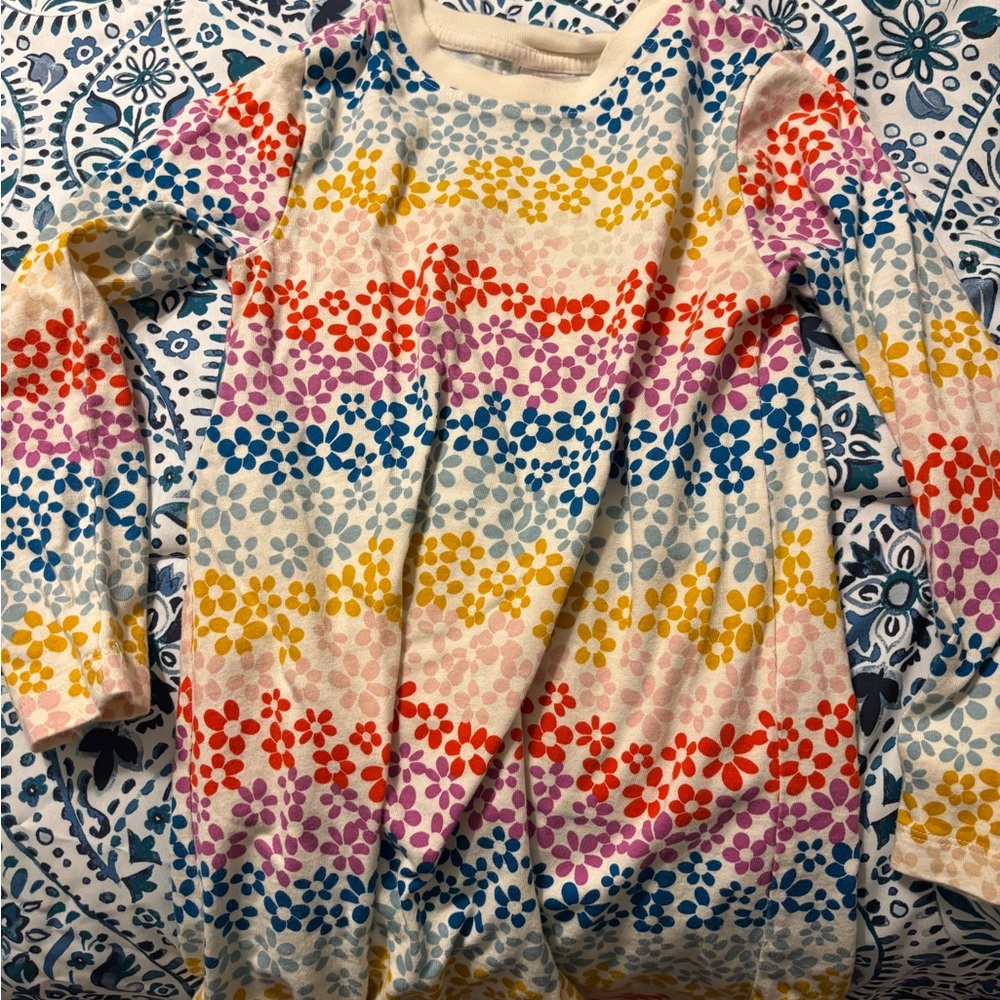 Hanna Andersson Multicolor Floral Long Sleeve Tee